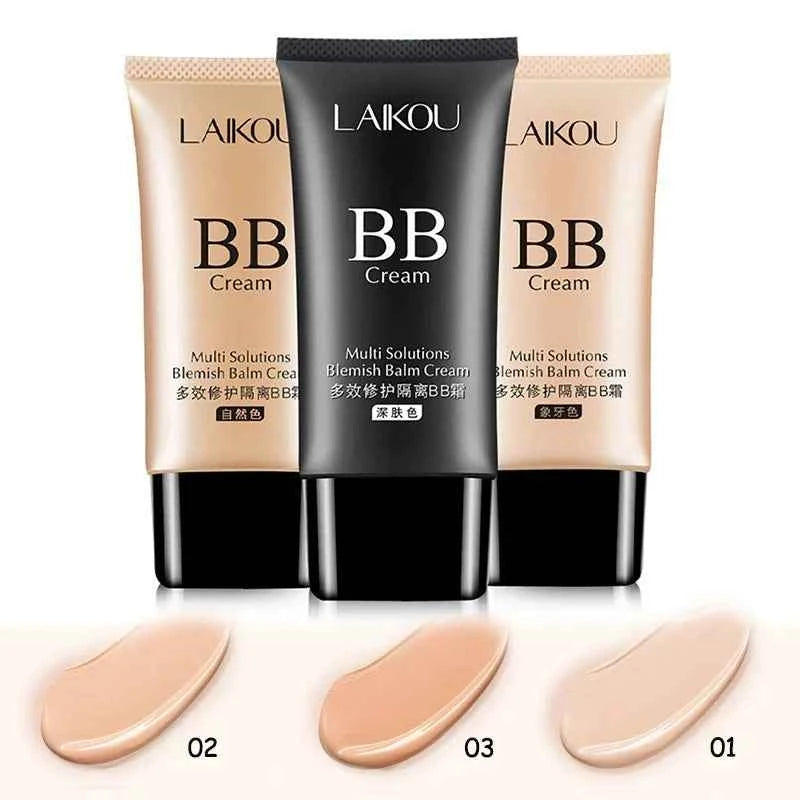 Laikou BB Cream - Flawless Coverage, Oil-Control & Hydrating Formula - 3 Natural Shades, 50ml