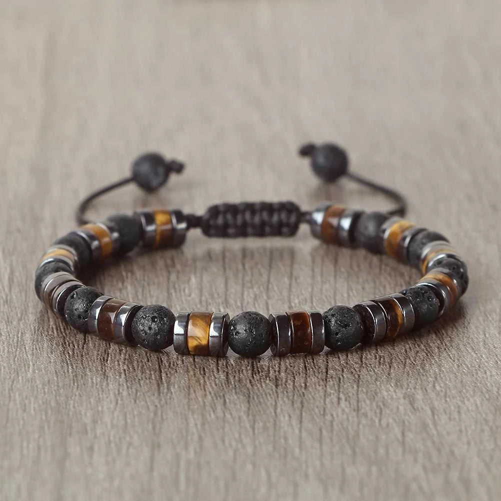 Fashion Hematite Tiger Eye Stone Bracelets Men Natural Matte Black Lave Stone Bangles Women Health Protection Soul Jewelry Gifts The jack market .AU The jack market .AU Jewellery & Chains $ 52 200001034:6145#Bright Black;200007763:201336100
