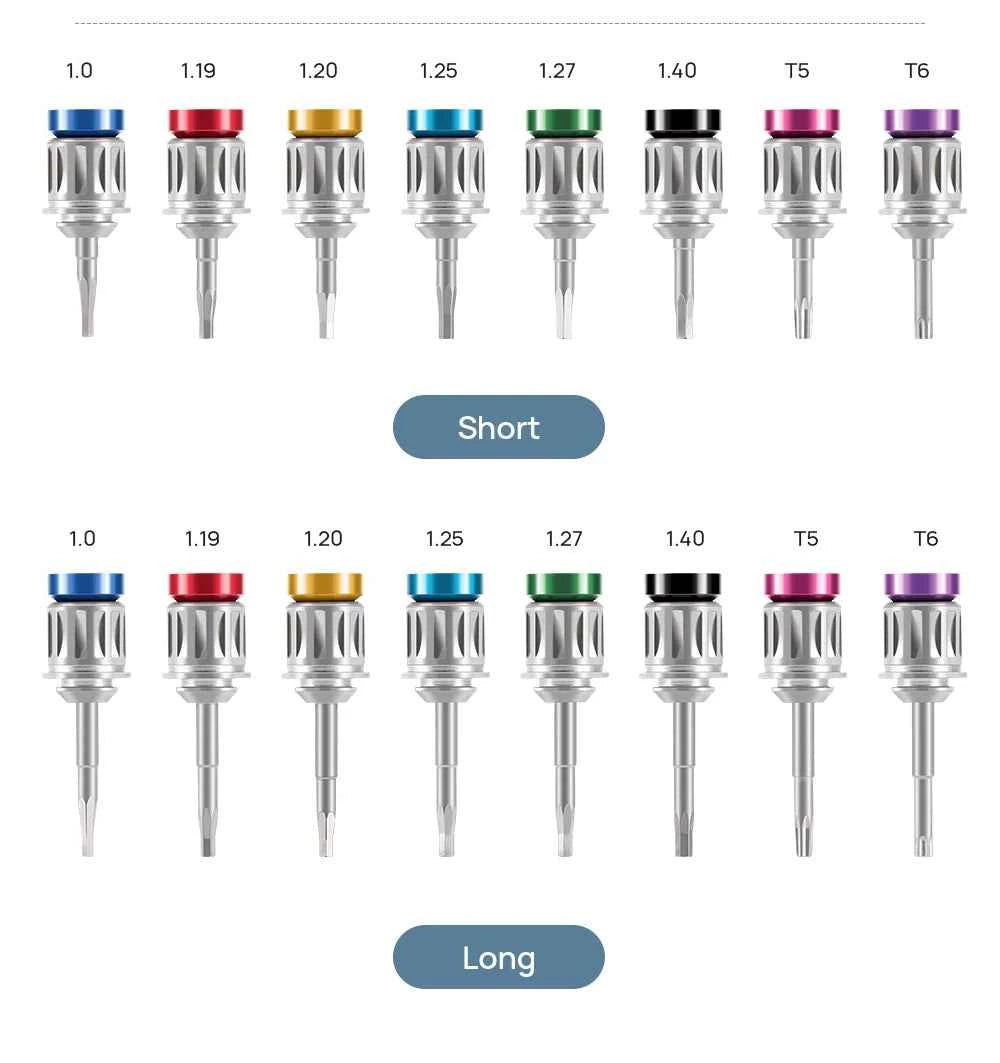 AZDENT Dental Implant Torque Wrench Kit - 16 Precision Drivers & 1 Autoclavable Wrench for Seamless Dental Procedures