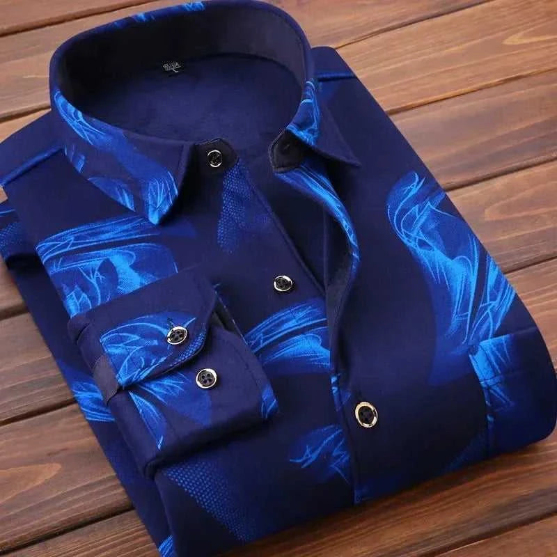 High Quality Men's Clothing 2026 Men Long Sleeve Thick Warm Shirt Tops Fashion Men Print Handsome Versatile Shirts Formal Shirts The jack market .AU The jack market .AU Men Fashion $ 43 14:771#6F HB622;5:4183#3XL(80-90KG)