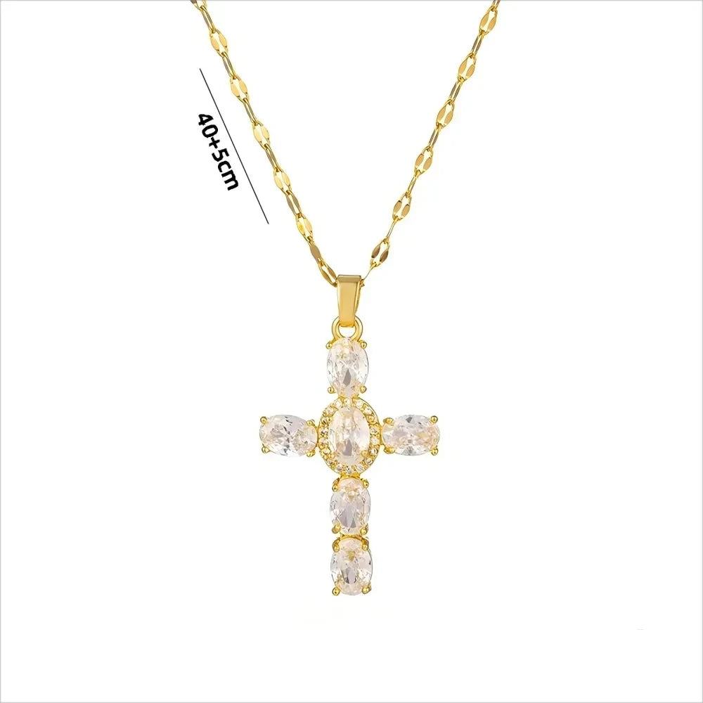 Multicolored CZ Stone Pendant Cross Necklace Rainbow Colorful Dainty Pave Cross Necklace Neon Jewelry for Women Halloween Gift The jack market .AU The jack market .AU Jewellery & Chains $ 49 200001034:201447815#Silver- Colorful CZ