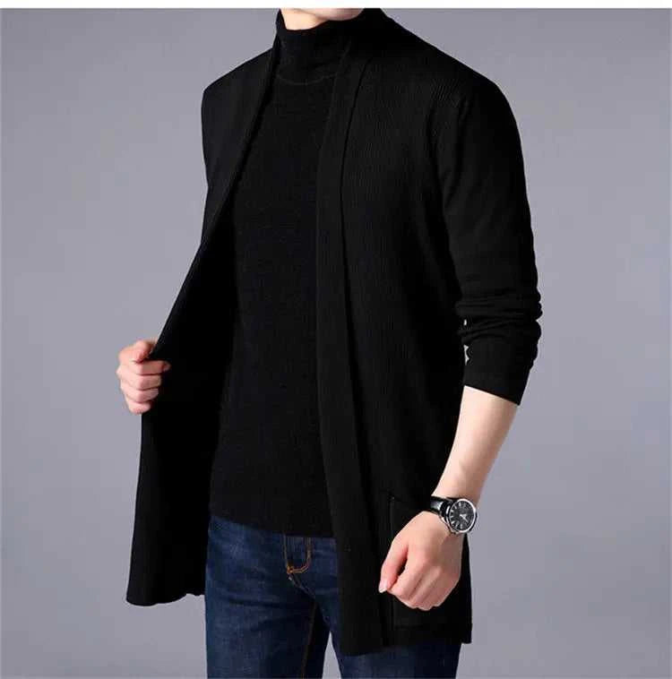 Men Cardigan Sweater Jacket 2024 Autumn New Men Slim Fit Long Knitted Cardigan Jacket Solid Color Casual Sweater Cardigan Jacket The jack market .AU The jack market .AU Men Fashion $ 49 14:200006151;5:4183#Asian M 47-55kg