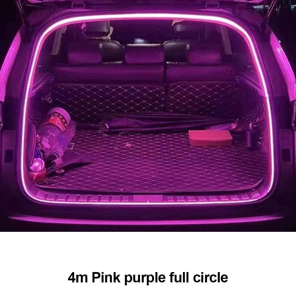 12V Car High Brightness Trunk Lighting Ambient Light Interior Decoration LED Wiring Free Automatic Sensing Tailgate Light Strip