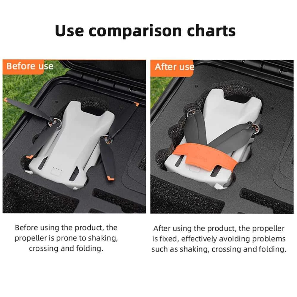 BRDRC Propeller Holder for DJI Mini 3/Mini 3 Pro Drone Wings Stabilizer Protector Blades Fixed Strap Mount Guard Accessories The jack market .AU The jack market .AU Drones $ 49 14:200006156#Type C Grey
