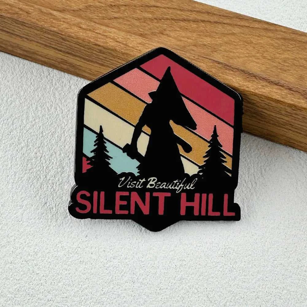 Pyramid Head Visits Beautiful Silent Hill Enamel Pin Horror Game Brooch Retro Sunset Badge Backpack Accessory Fan Halloween Gift The jack market .AU The jack market .AU Home $ 21 <none>