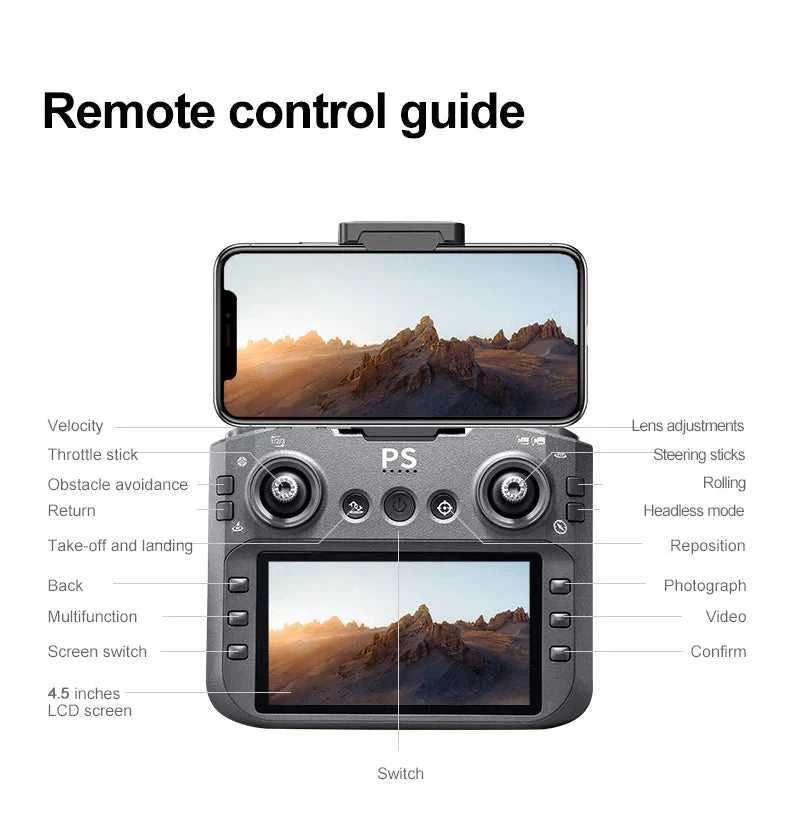 New D13 RC Drone 4K Professional HD Triple Camera 5G WIFI FPV Dron 360° Obstacle Avoidance Brushless Large Screen Quadcopter Toy The jack market .AU The jack market .AU Drones $ 128 14:29#D13-Screen Drone