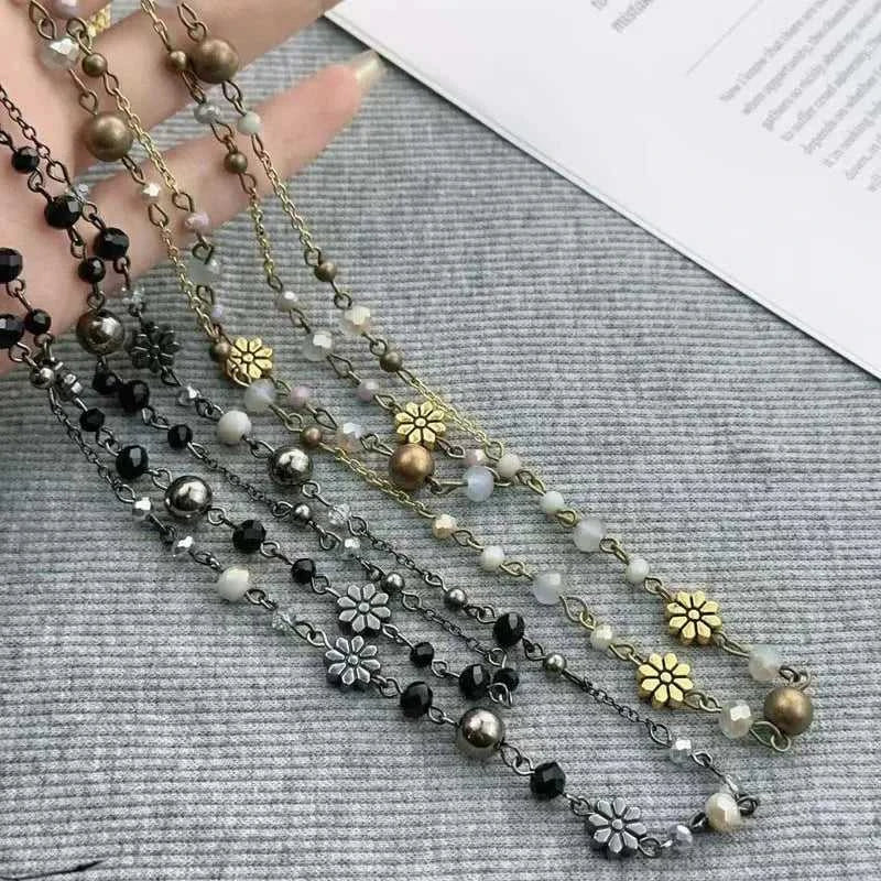 Stackable Double Layered Flower Beaded Chains Necklaces for Women Bohemian Ethnic Style Glass Beaded Sweater Chain Jewelry The jack market .AU The jack market .AU Jewellery & Chains $ 55 200001034:200003759#XL1113-S
