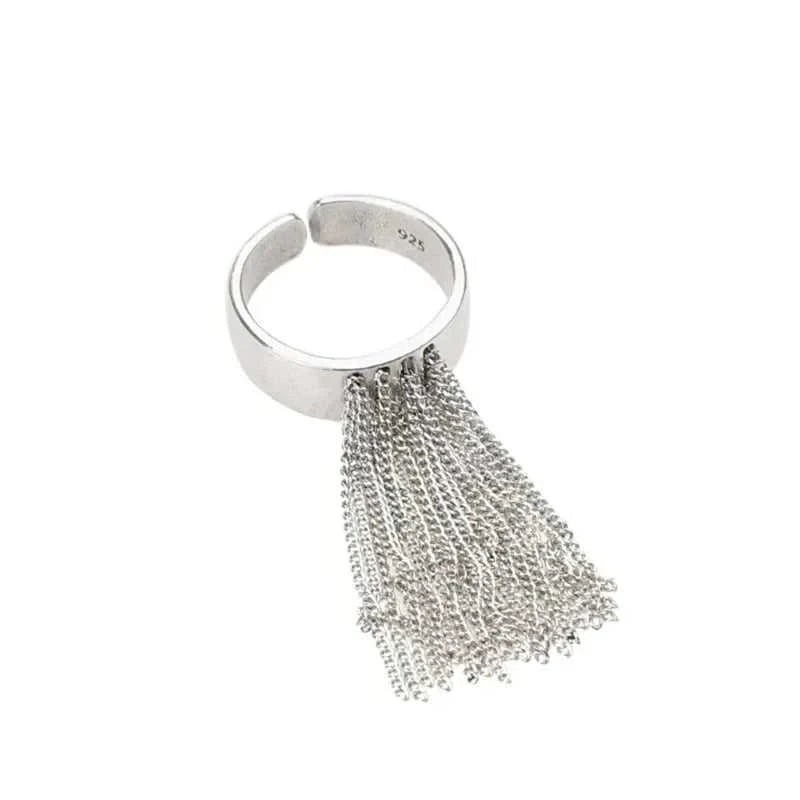 Vintage Stainless Steel Tassel Chain Ring for Women Trendy Elegant Charm Creative Unique Design Personality Ring Party Jewelry The jack market .AU The jack market .AU Jewellery & Chains $ 51 200000783:350853