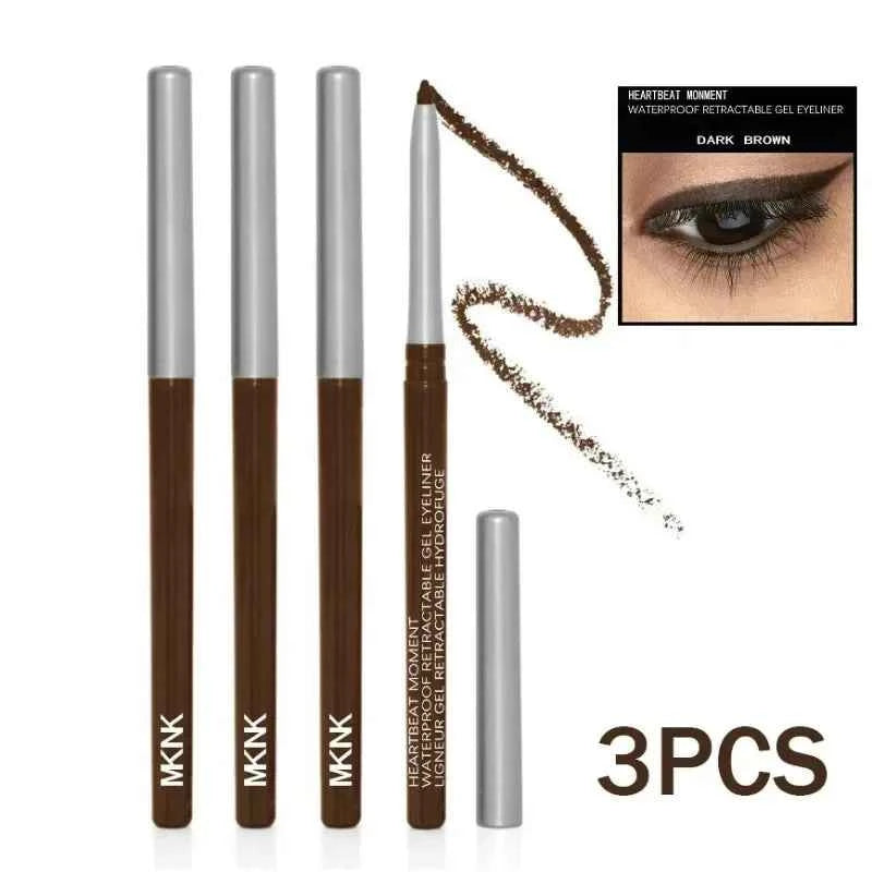 Strong Black Long-lasting Waterproof Gel Eyeliner Pencil Smooth Quick-drying Easy Color Glue Eyeliner Pen Eye Makeup Cosmetics