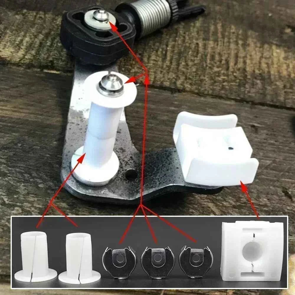 For SEAT Ibiza 6L 2002 - 2009 Gear Selector Wiring Lock Washer Shift Relay Lever Slide Bushing Kit Sliding Shoe Bearing Socket