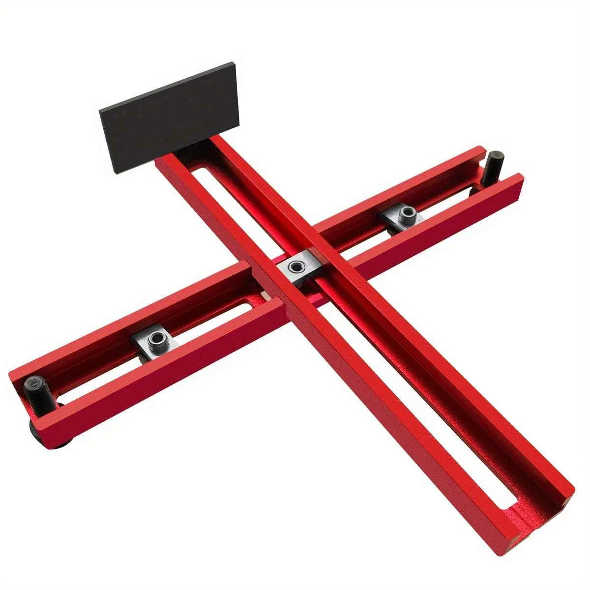 Handle Template Jig Drill Guide Cabinet Handle Knob Template Locator PunchTool, Metric/Inch Adjustable Wood Drilling Template