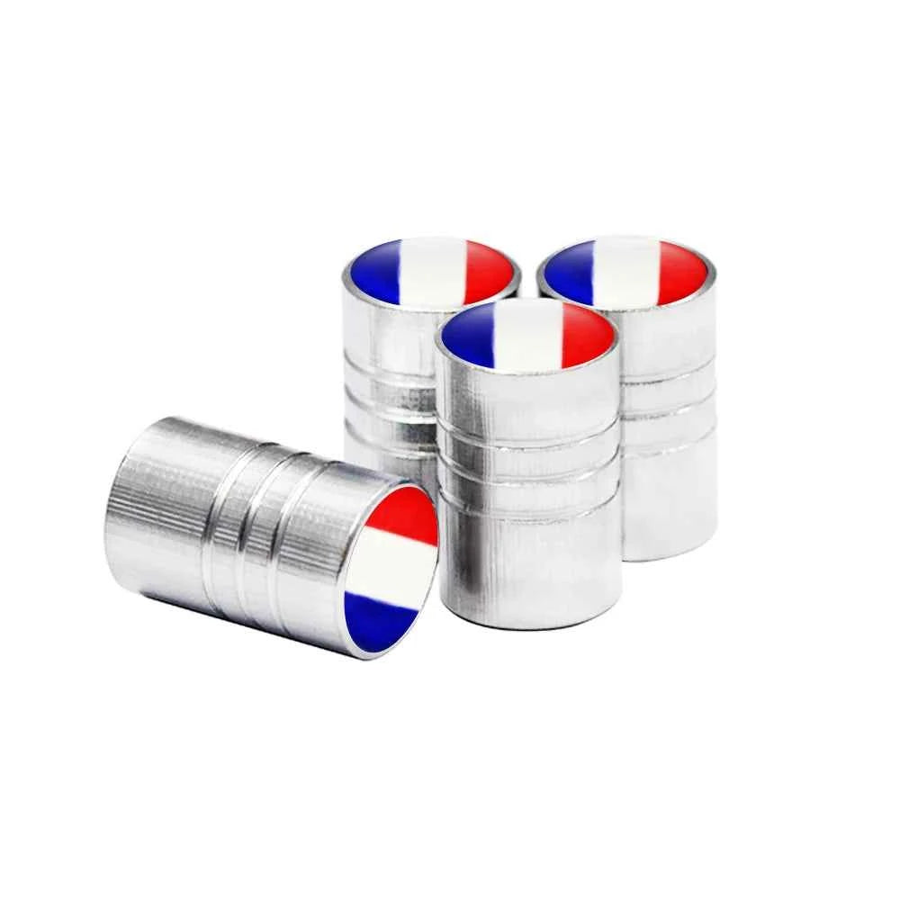 4PCS France Flag Car Wheel Air Cover Dust Proof Car Air Valve Stem Caps for Peugeot Citroen Opel Renault