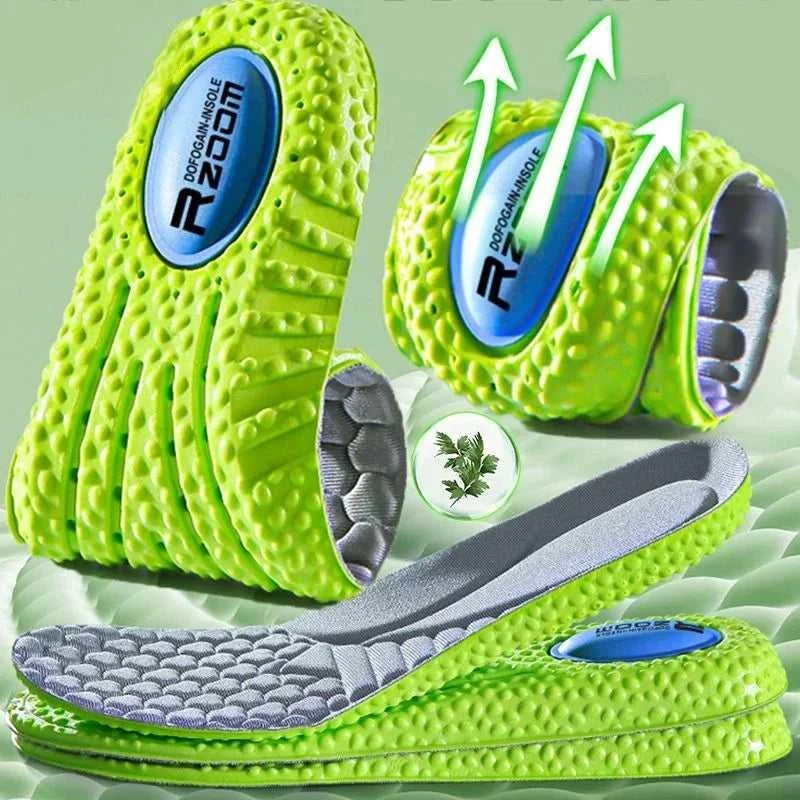 Silicone Memory Sponge Elastic Sports Insoles Orthopedic Insole Shock Absorption Air Cushion Deodorant Soft Shoes Pad Men Women The jack market .AU The jack market .AU Step Up Your Style: Trendy Shoes for Every Occasion! $ 47 14:173#Style 02 Green;200000124:200000283#EU45-46