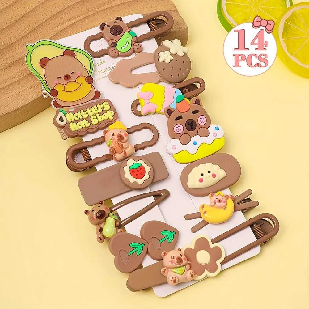 14 Pieces of Multi-Color Cute Kapibara Hairpin Set, Including Various Fashion Elements of Butterflies and Flowers The jack market .AU The jack market .AU Mum & Kids: Essential Products for Every Family $ 23 14:200000195#14pieces