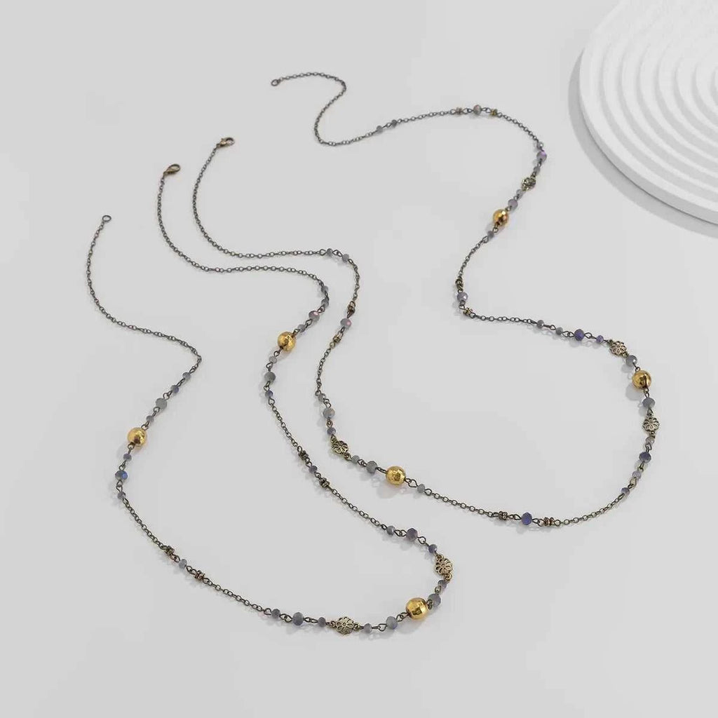 Stackable Double Layered Flower Beaded Chains Necklaces for Women Bohemian Ethnic Style Glass Beaded Sweater Chain Jewelry The jack market .AU The jack market .AU Jewellery & Chains $ 55 200001034:200003759#XL1113-S