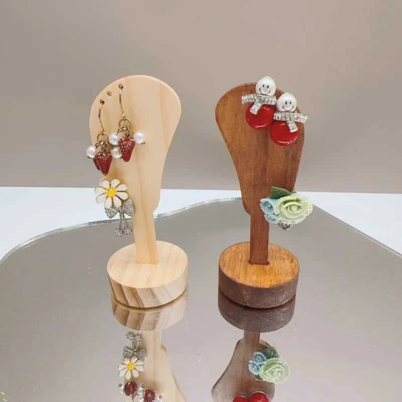 2Pcs Jewelry Display Rack Ears Shape Stand Show Charms Universal Professional Showcase Boutique Set Earrings Shelf The jack market .AU The jack market .AU Jewellery & Chains $ 47 14:29#2pcs log wood