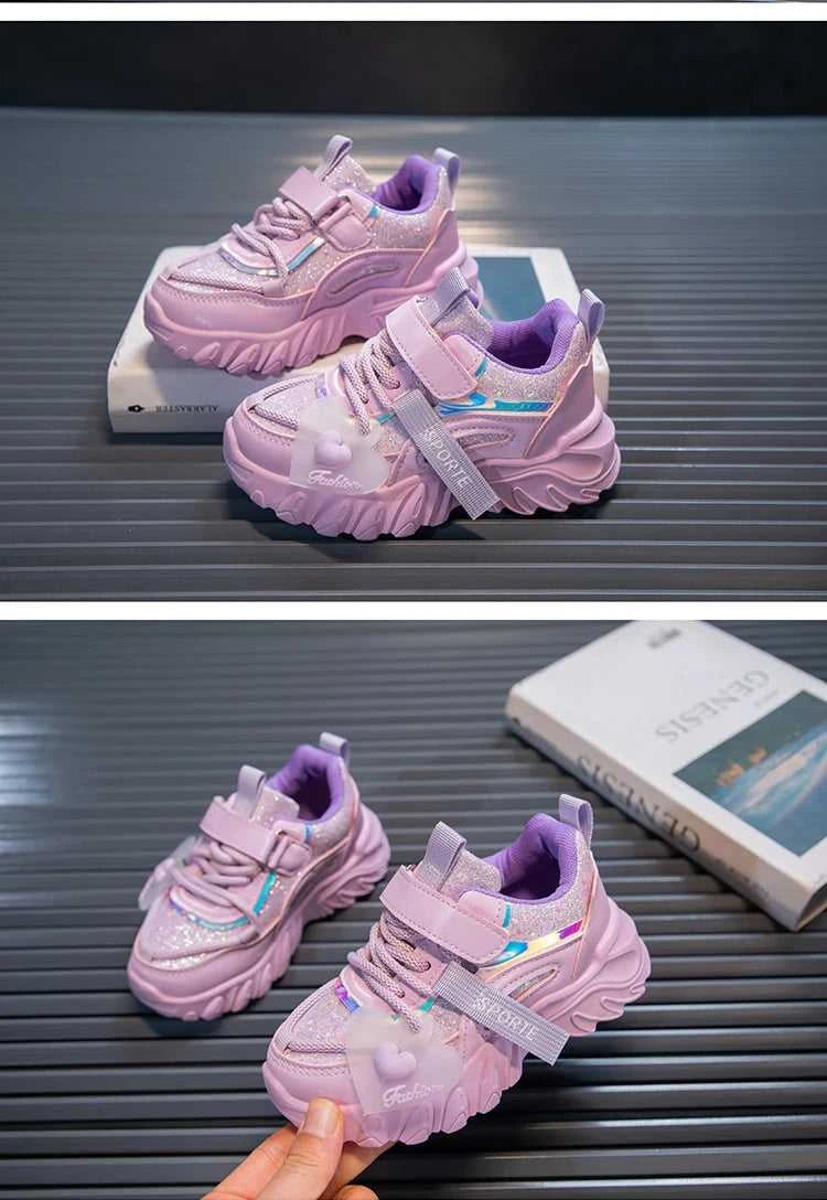 Girls Sports Shoes Kids Running Sneakers for School Fashion Cute Shiny Non-slip Children's Casual Shoes with Heart Spring Autumn The jack market .AU The jack market .AU Mum & Kids: Essential Products for Every Family $ 48 14:496;200000124:100010441