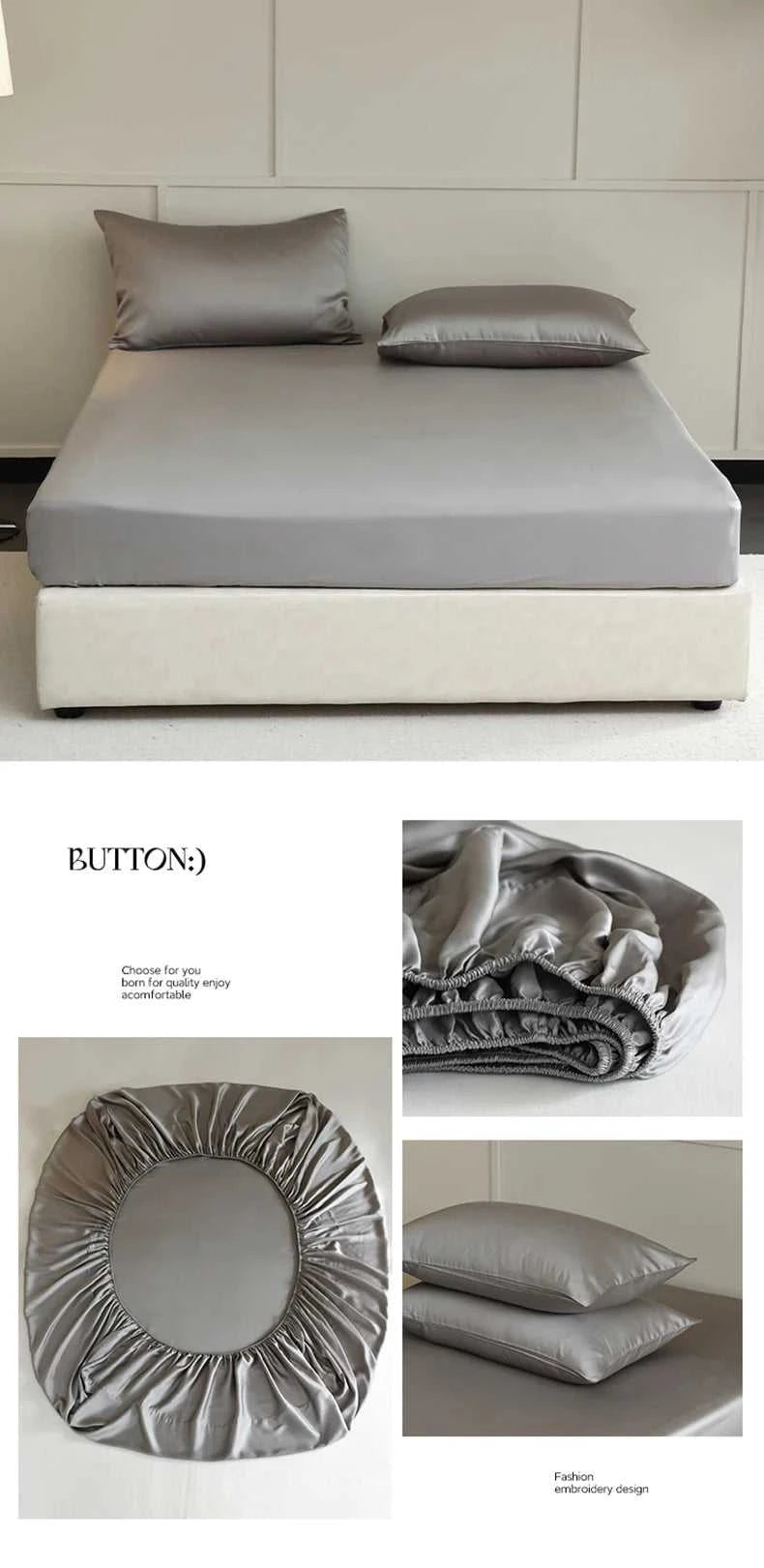Natural Mulberry Silk Fitted Sheet Pure Silk Mattress Cover for Single Double King Queen Size Bedding High End Luxury Bed Cover The jack market .AU The jack market .AU Home $ 72 14:200002984#Latte Brown;5:200013267#90x200x30cm
