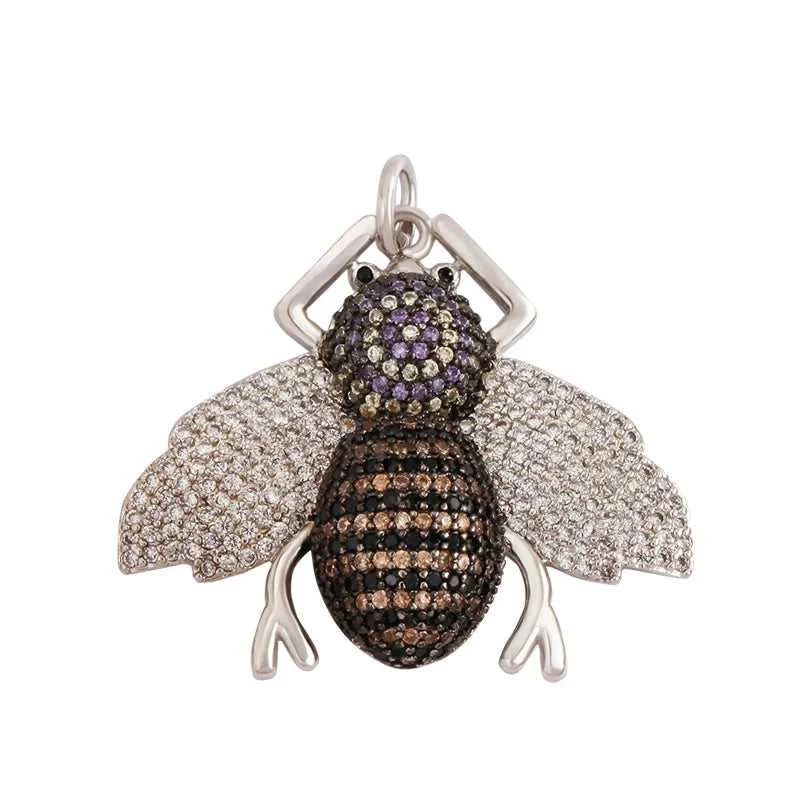 Colourful Fly Bee Ladybird Insect Charm Paved with Rainbow Cubic Zirconia,18K Gold Plated Jewelry Making Hand Craft Material M75 The jack market .AU The jack market .AU Jewellery & Chains $ 63 14:29#M750426-Gold;200007763:201336100