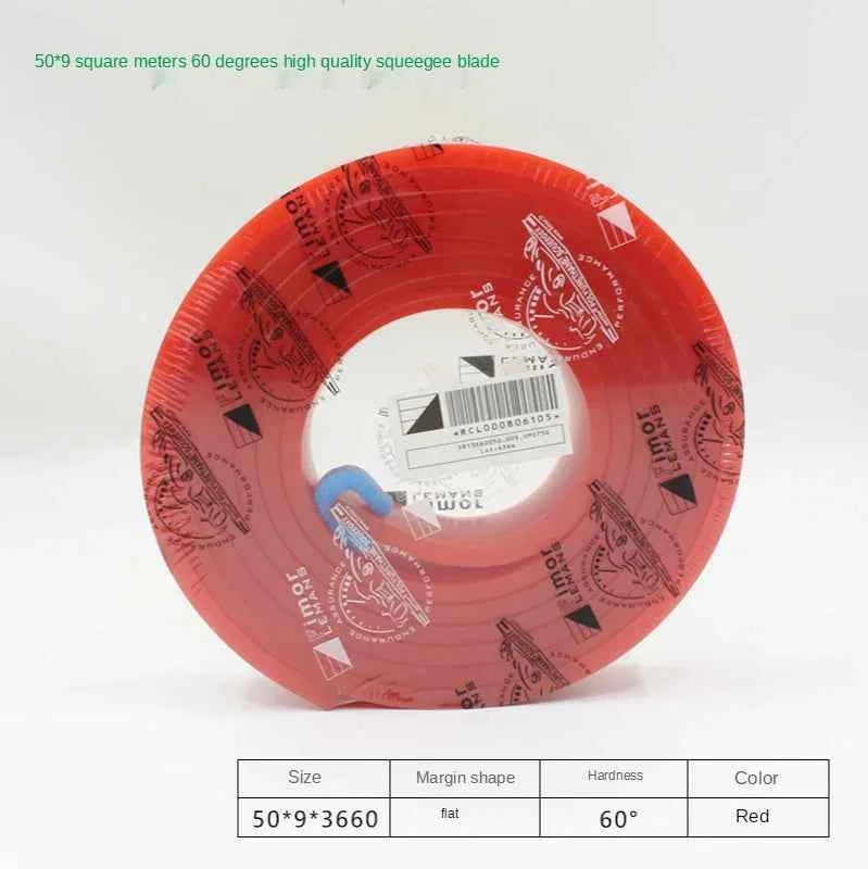 Squeegee Master 50mm Flat Silkscreen Squeegee - Durable Polyurethane Blade for Precision Printing