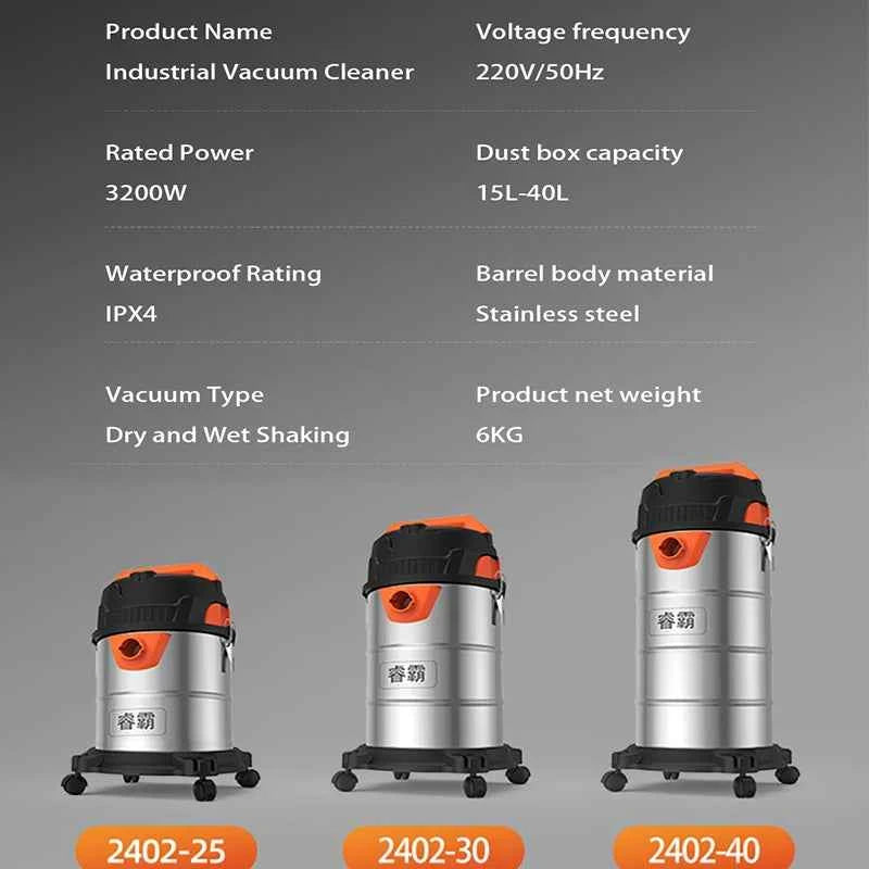 Wet and Dry Vacuum Cleaner Multi-functional High-power Vacuum Cleaner Suitable for Home Car and Commercial Industrial Cleaning