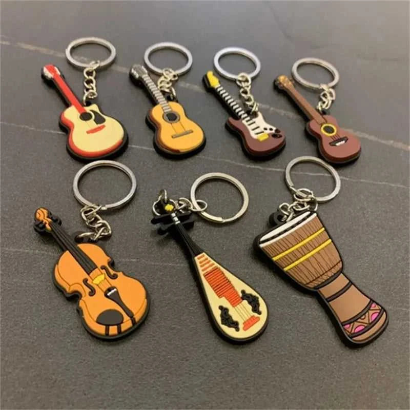30Pcs Guitar Keychain Man Women Punk Violin Musical Instrument Silicone Pendant Keyring Holder Friends Gifts Bag Jewelry The jack market .AU The jack market .AU Jewellery & Chains $ 61 14:193#Style B