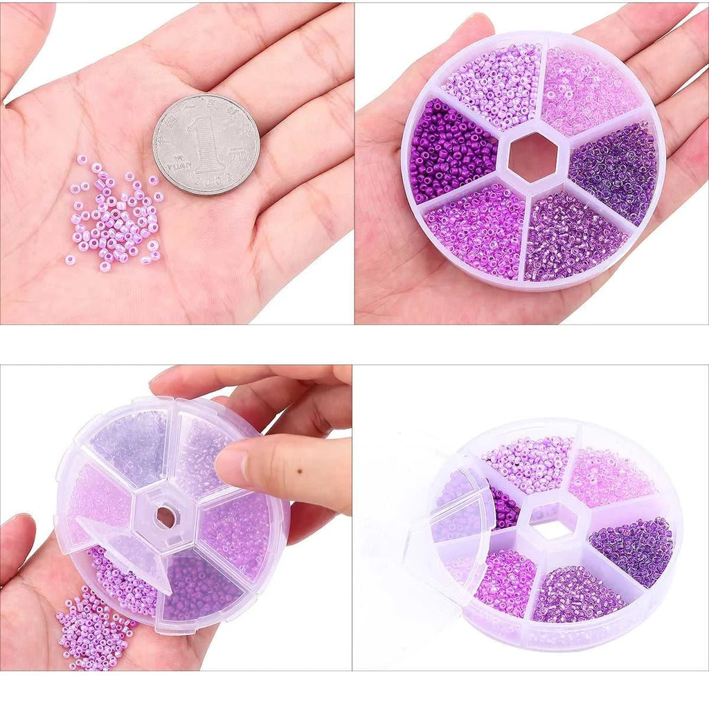 3900pcs Glass Rice Beads 6 Grid Set Box Loose Beads Handmade Bead String Material Pack DIY Bracelet Necklace Jewelry Accessories The jack market .AU The jack market .AU Jewellery & Chains $ 48 14:29;5:100016944#2mm about3900pcs