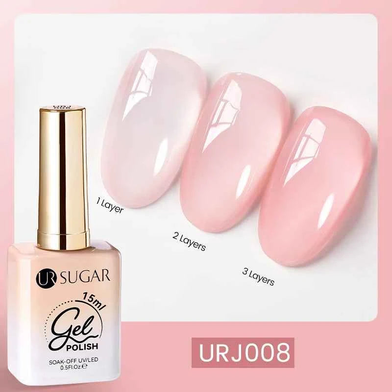 UR SUGAR 15ml  Autumn Winter Red Cat Magnetic Gel Nail Polish White Dopamine Nail Sparkling Glitter Soak Off UV LED for Manicure