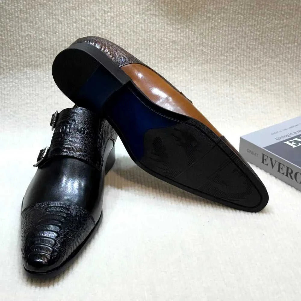 Men's Handmade Brown Monk Shoes Double Buckle Genuine Cow Leather Luxury Wedding Business Formal Basic Men's Footwear The jack market .AU The jack market .AU Step Up Your Style: Trendy Shoes for Every Occasion! $ 132 14:193#black;200000124:200000364