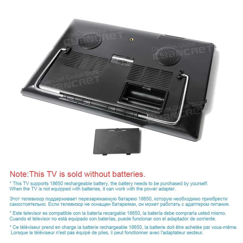 LEADSTAR D14 14" Portable TV DVB-T2 TDT ATSC ISDB-T Analog Mini Small Car Television Without Battery Support HD-IN H.265 AC3 The jack market .AU The jack market .AU Accessories Electronics $ 207 <none>
