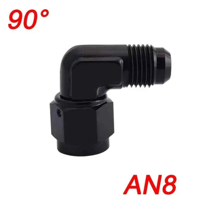 Fuel Oil Transfer Adapters AN4 AN6 AN8 AN10 AN12 Swivel Coupler Union 45 or 90 Degree Male To Female Brass Fitting