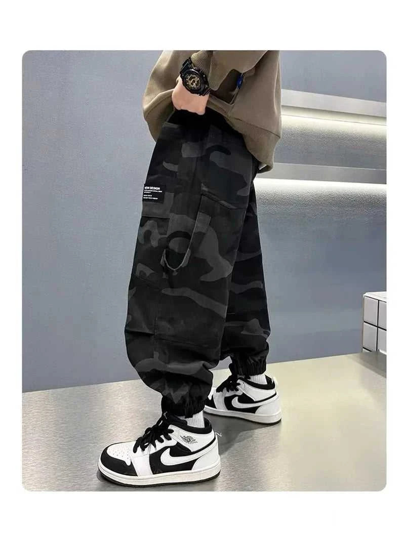 Boys Camouflage Cargo Pants Autumn Big Kids Casual Sport Pants Spring Teenage Joggers Trousers Children Streetwear Baggy Pants The jack market .AU The jack market .AU Mum & Kids: Essential Products for Every Family $ 43 14:193#Black;200000463:200004200#13-14T(Size 170);200007763:201336100
