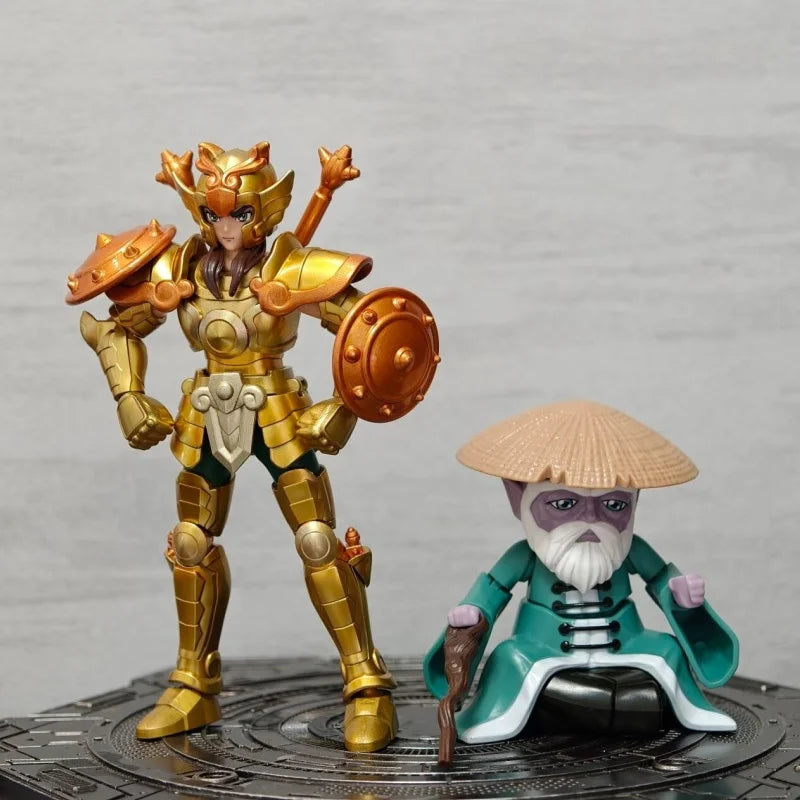 In Stock Blokees Saint Seiya Blind Box Stars 2 Sagittarius Libra Aquarius Assembly Model Animation Peripheral Gift