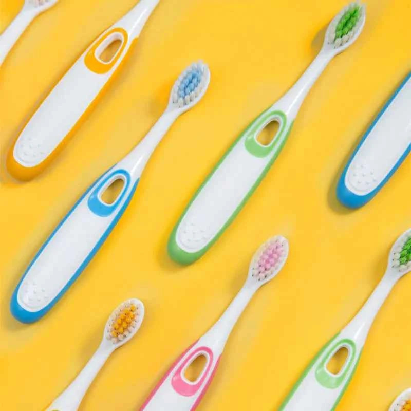 BrightSmiles 8 PCS Kids' Soft Bristle Toothbrushes - Gentle Care in Convenient Barrel Packaging