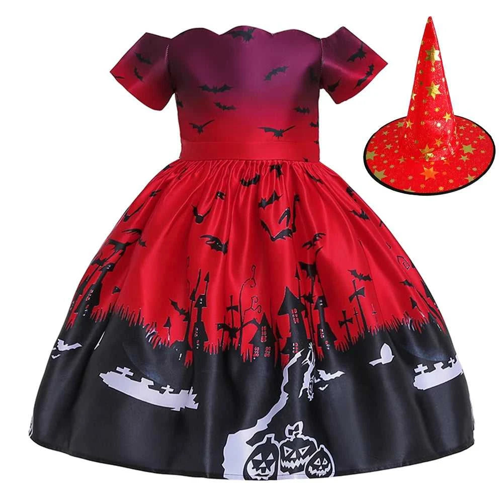 Girls Dress Halloween Costume For Kids Girl Party Dresses Children Girls Pumpkin Lace Witch Printed Cosplay Princess Dress The jack market .AU The jack market .AU Mum & Kids: Essential Products for Every Family $ 44 14:350852#black;200000463:200004187#100 (2T)