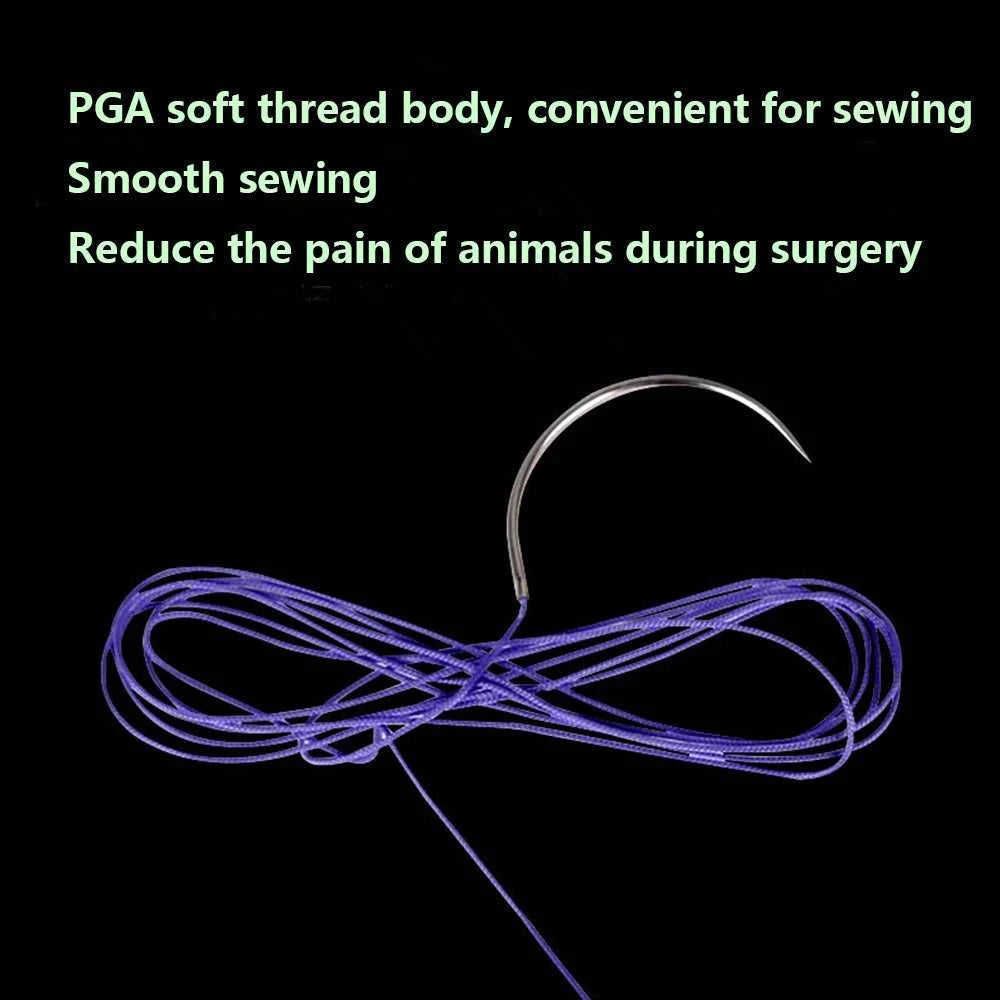Absorbable Suture Thread Pet Dog PGA Veterinary Surgical Sutures With Needle Polyglycolic Acid Sterile Animal Pet Use 90cm 1box The jack market .AU The jack market .AU Home $ 37 14:175#1(4METRIC)