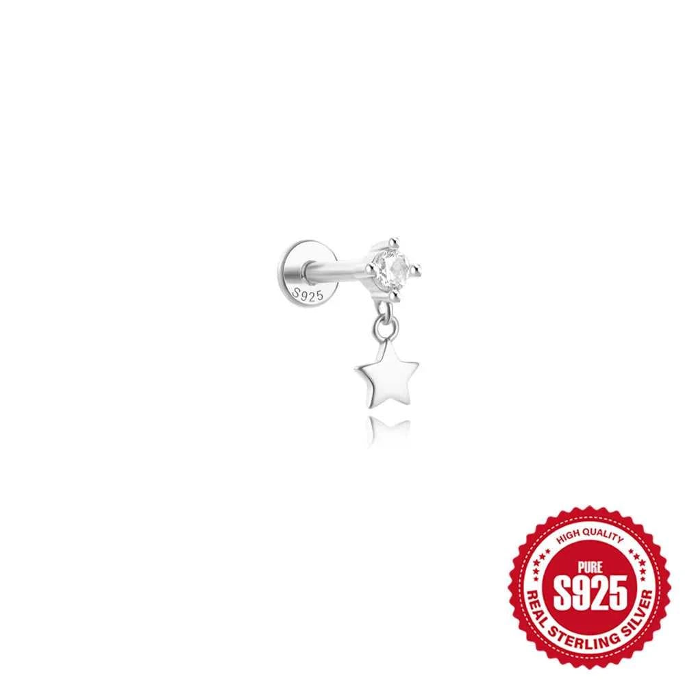 AIDE 925 Sterling Silver 1Pc Mini Shiny Heart/WaterDrop For Women Cartilage Piercing Earring INS Classic Pendant Tassel Gifts The jack market .AU The jack market .AU Jewellery & Chains $ 54 200000226:200006154#26;200001034:361180#1 piece