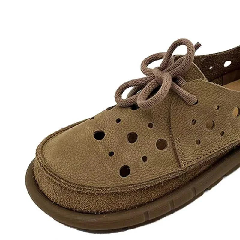 Careaymade-Summer top layer cowhide sandals,clown cute big toe shoes,hollow hole shoes,pure Handmade breathable casual shoes 34 The jack market .AU The jack market .AU Step Up Your Style: Trendy Shoes for Every Occasion! $ 112 14:29#Beige Elastic band;200000124:200000334