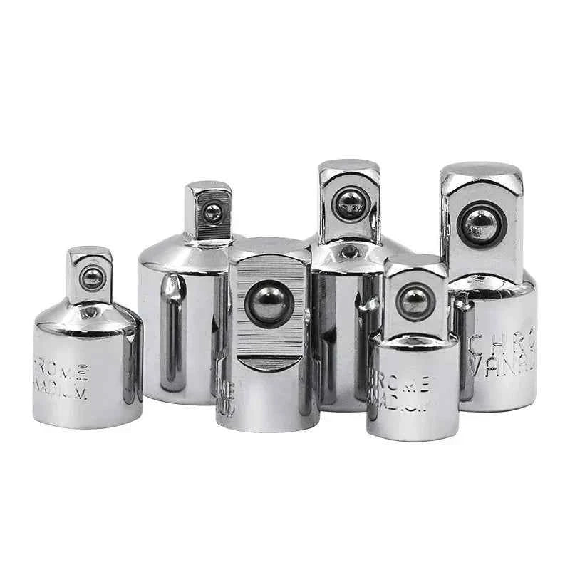 1/4" 3/8" 1/2" Ratchet Wrench Socket Converter Sleeve Head Chrome Vanadium Sleeve Drive Converter Transform Joint Hand Tools