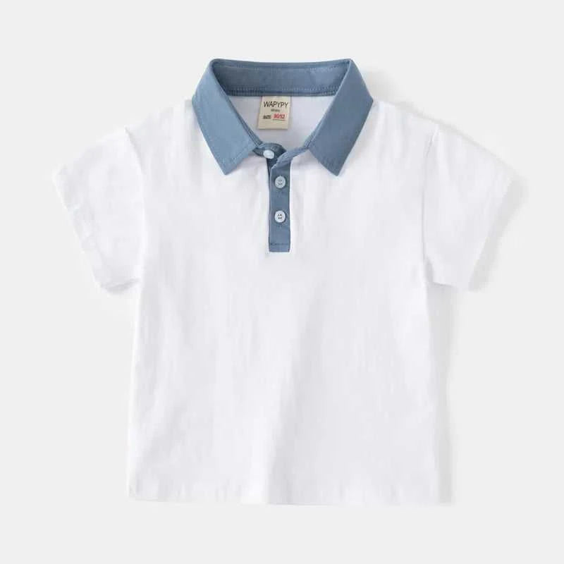 Baby Boy Toddler Polo Shirts for Children's Clothing Boys Clothes Cute Korean Polos Striped White Blue Summer Tops Kids T Shirt The jack market .AU The jack market .AU Mum & Kids: Essential Products for Every Family $ 28 14:200004889#TSD14;200000463:200661897#6-7 Years - Size 130