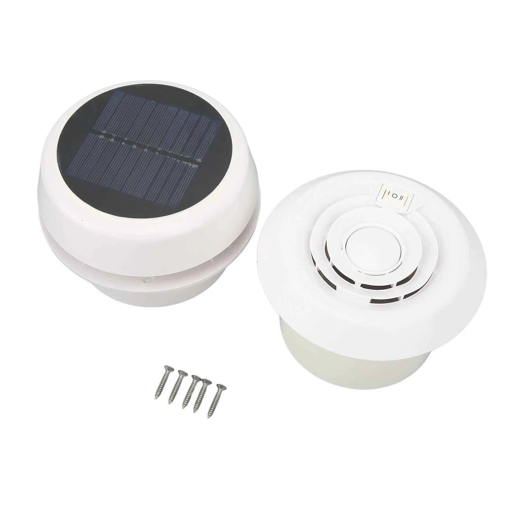 DC12V RV Roof Exhaust Fan Noiseless Solar Powered Vent for Campers  Ships Yachts RV Roof Vent Fan Solar Roof Exhaust Fan
