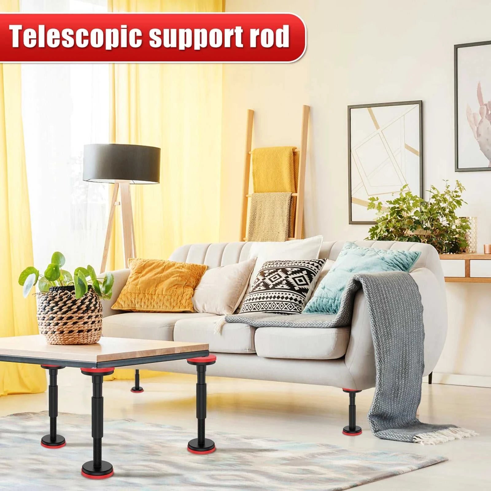 2PCS/Set Telescopic Support Rod Nylon Cabinet Adjustable Support Pole 200kg Weight Capacity High Hardness Sink Support Bracket The jack market .AU The jack market .AU Home $ 79 14:202010806#black;200007763:201441035