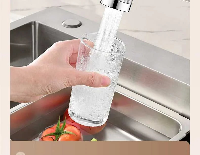 Kitchen Faucet Purifier 360°Rotating Anti Splash Water Telescopic Faucet Extender 316 Stainless Steel Faucet Tap Water Filter The jack market .AU The jack market .AU $ 71 14:10#316 Two Short