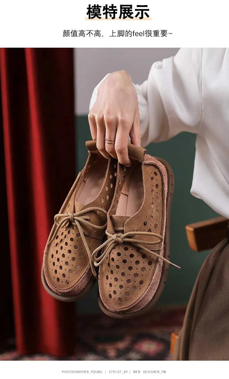 Careaymade-Summer top layer cowhide sandals,clown cute big toe shoes,hollow hole shoes,pure Handmade breathable casual shoes 34 The jack market .AU The jack market .AU Step Up Your Style: Trendy Shoes for Every Occasion! $ 112 14:29#Beige Elastic band;200000124:200000334