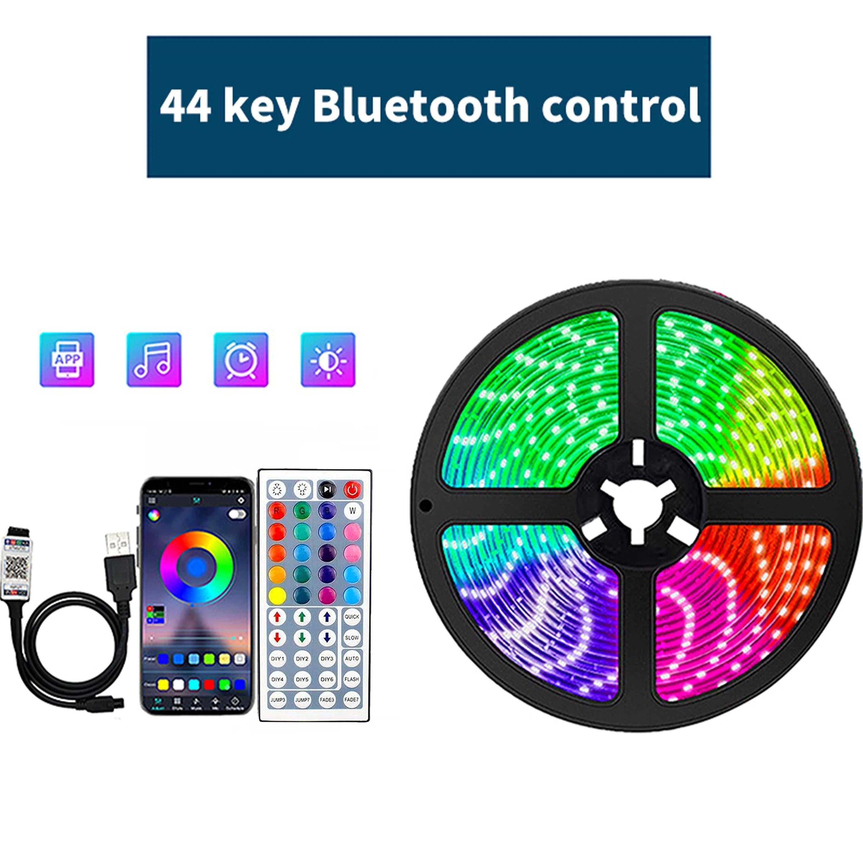 1-30M 5V USB Bluetooth LED Strip Light SMD 5050 5V RGB Flexible LED Strip Bluetooth APP Control Color Change For TV background The jack market .AU The jack market .AU Home $ 56 136:9131278654#24key IR controller;380:6286#20 m