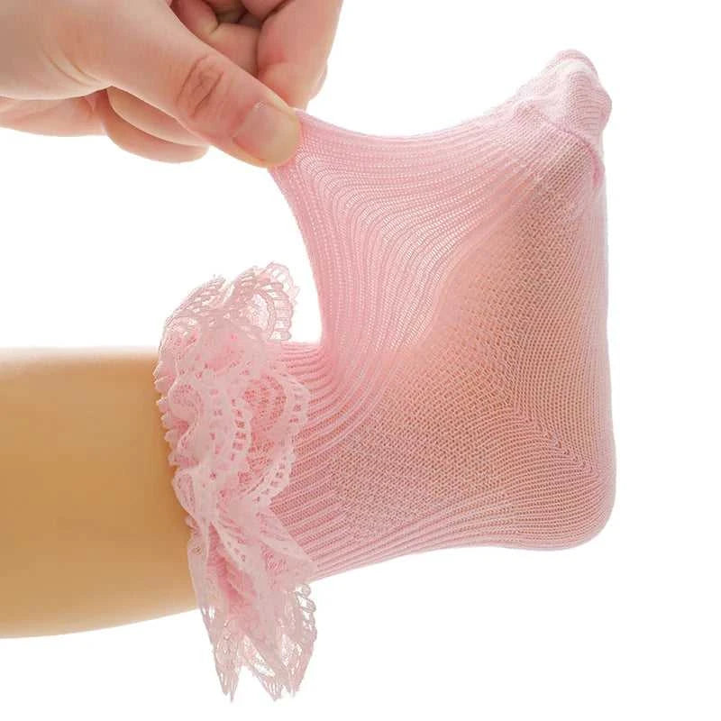 Baby Girls Boys Cotton Socks Cute Eyelet Frilly Lace Baptism Socks Birthday Gift for Infants The jack market .AU The jack market .AU Mum & Kids: Essential Products for Every Family $ 21 14:200002130;200000463:200661896#6-12M
