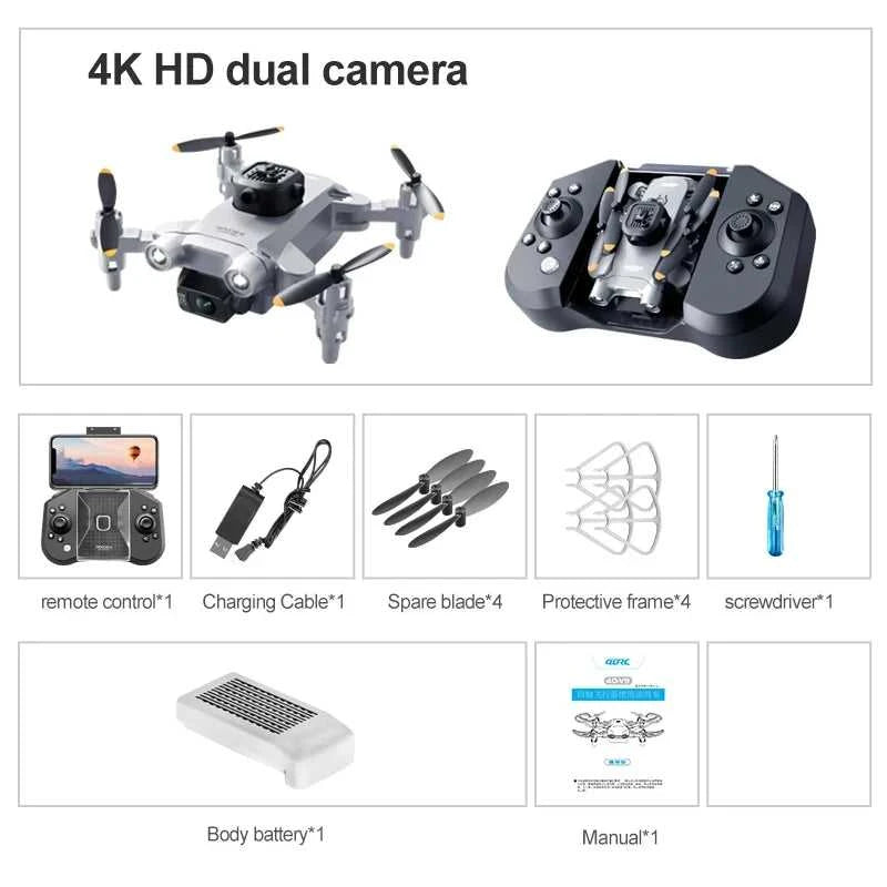 V30 Mini Drone 4DRC with Camera HD 4K 1080P FPV RC Drones Profesional Five-sided Obstacle Avoidance Helicopter Drone Toy The jack market .AU The jack market .AU Drones $ 85 14:10#Black-1B