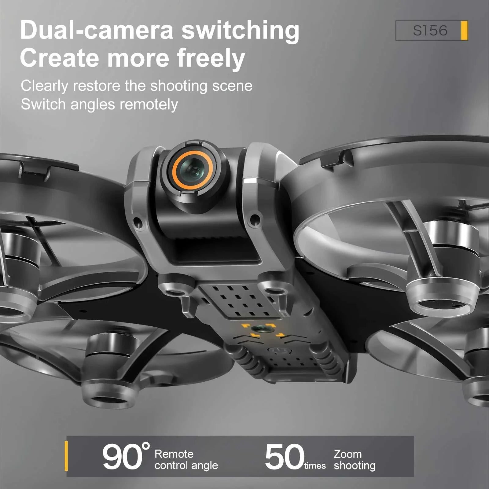 NEW S156 RC Drone 2.4G 5G WIFI Professional 8K Aerial Photography Remote Control Aircraft HD Dual Camera Quadcopter Boy Toy Gift The jack market .AU The jack market .AU Drones $ 124 14:350852