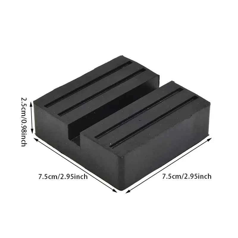 Universal Rubber Jack Pad Support Pinch Weld Slotted Floor Frame Rail Adapter Car Removal Repair Tool