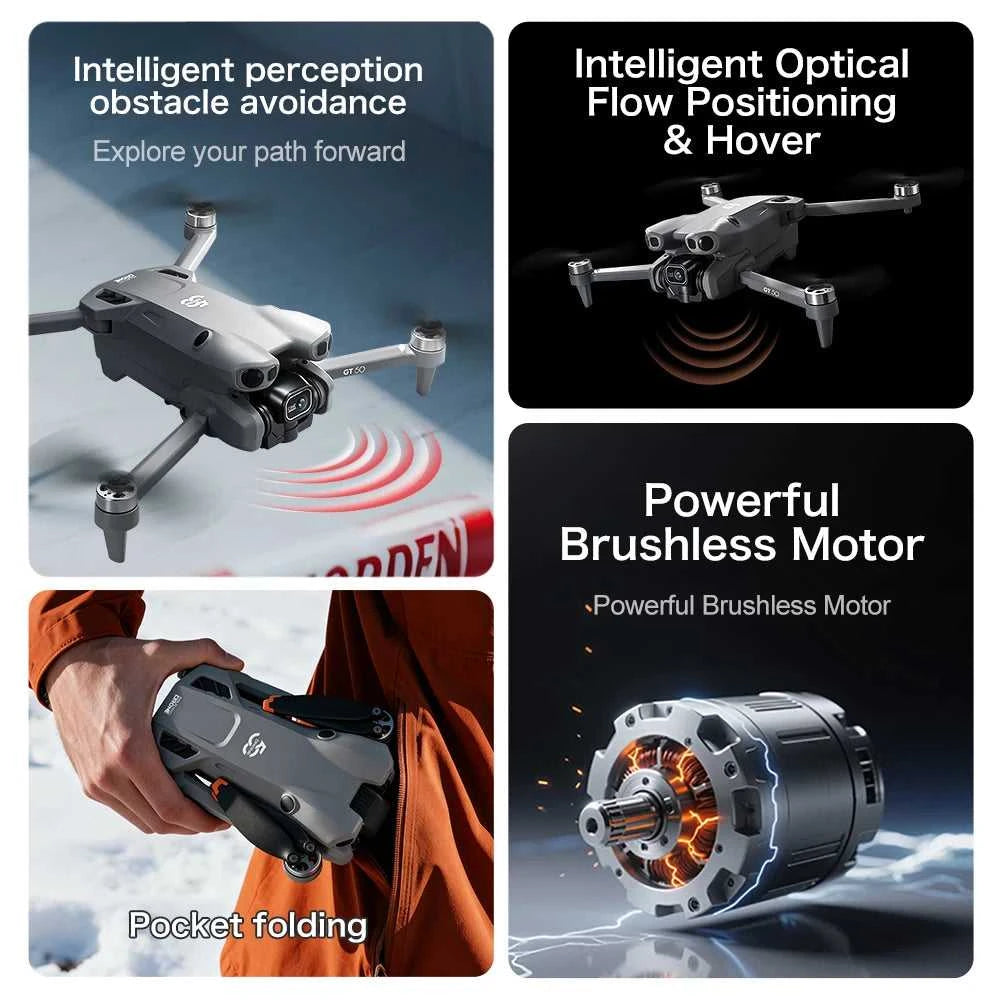 NEW Foldable Drone With Screen Control 8k Aerial Photography Optical Flow Positioning 360° Obstacle Avoidance Helicopter Drone The jack market .AU The jack market .AU Drones $ 133 14:29#4k-Dark Grey